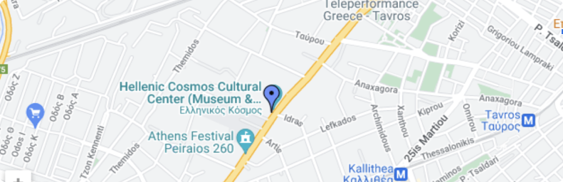 CULTURAL CENTER HELLENIC COSMOS MAP
